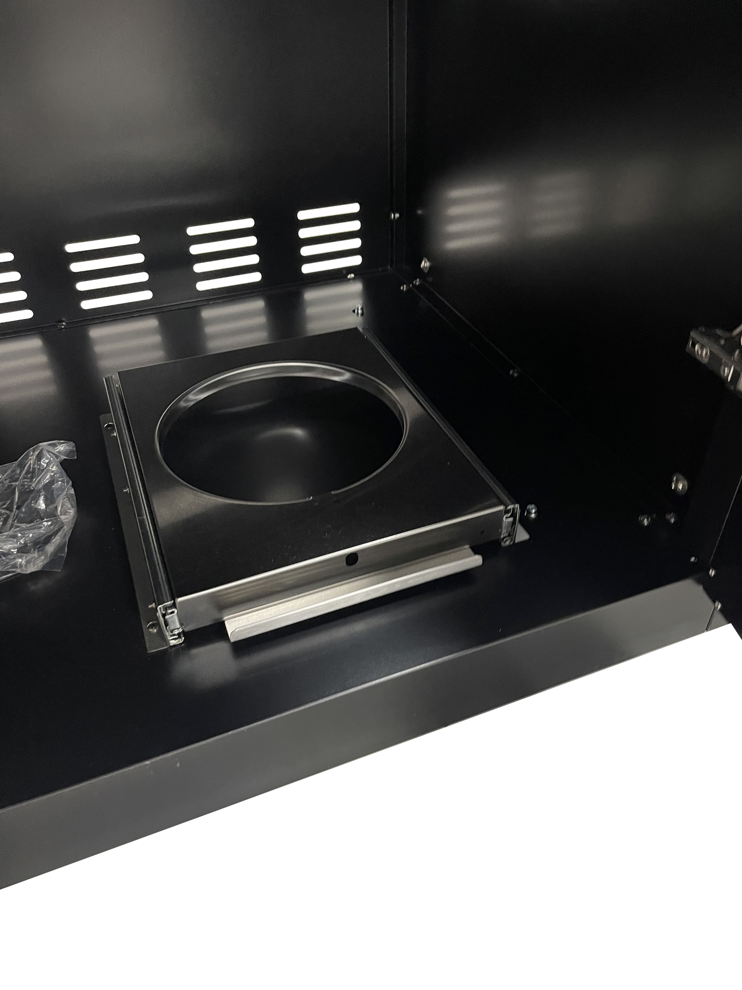 Grill King Signature Series Outdoor BBQ Kitchen Package | Black Stone Benchtop, Black Alloy Cabinets Inc 4 Burner Drop-In BBQ