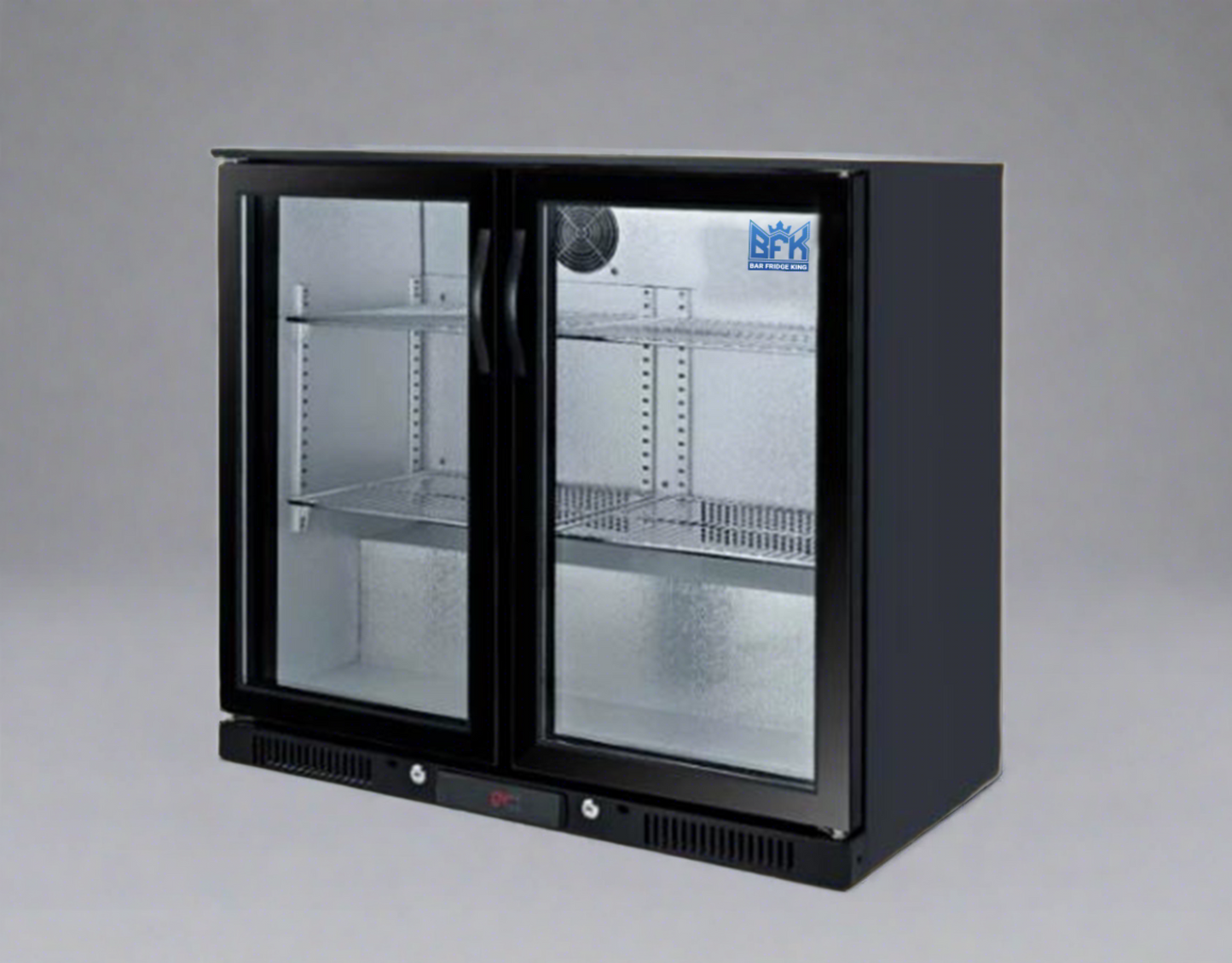 Kingsley BBQ Benchtop Fridge Module & 208L Black Stainless Steel Fridge Integration
