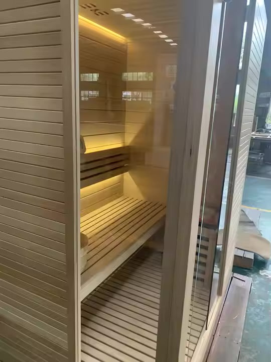 BJØRN 3-4 SAUNA PERSON INFRARED SAUNA LED, BLUETOOTH, CEDAR WOOD