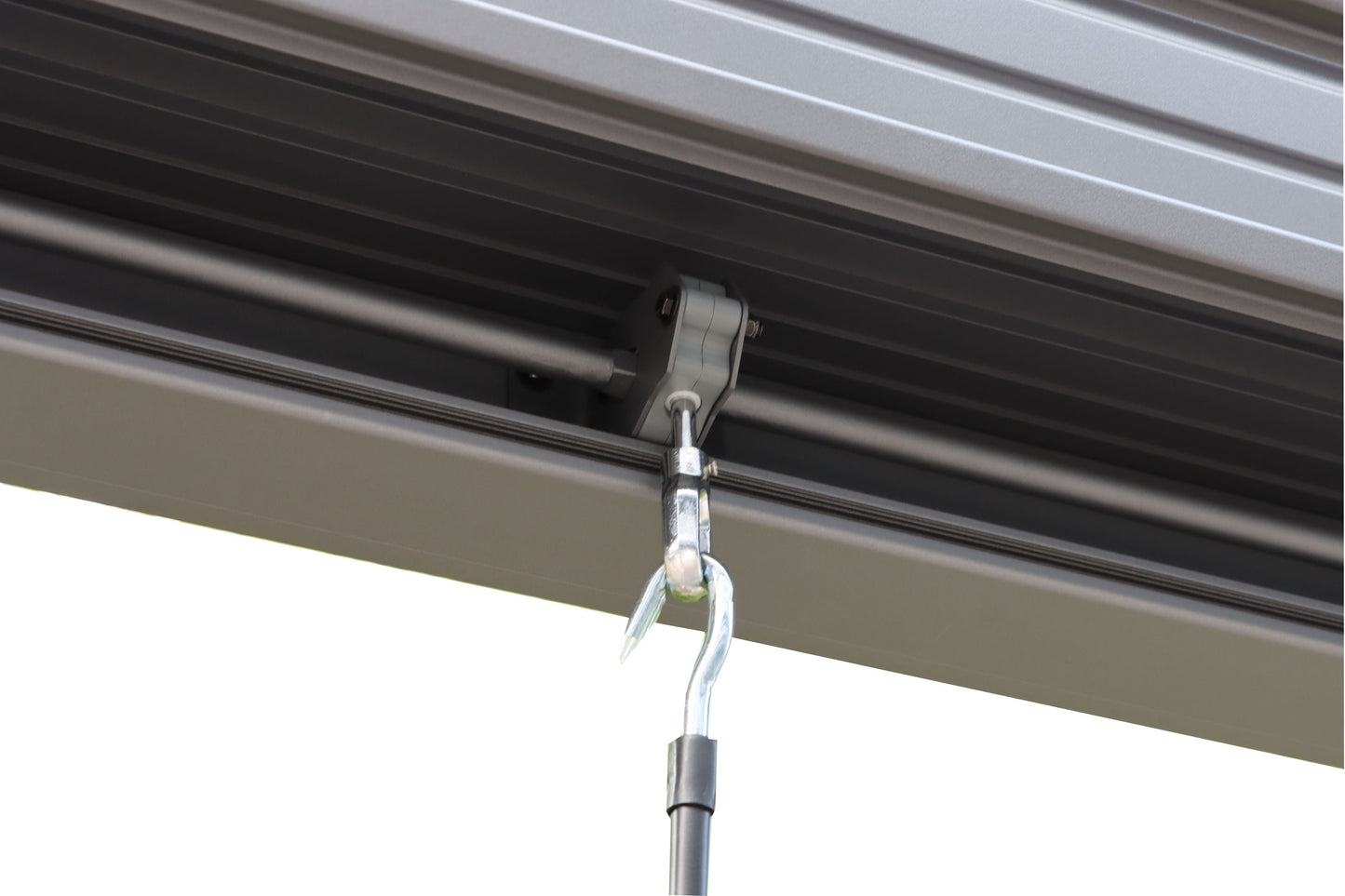 GazeboMate 4x4M Semi Permanent Louvered Gazebo Aluminium Pergola White Heavy Duty Wind Resistant