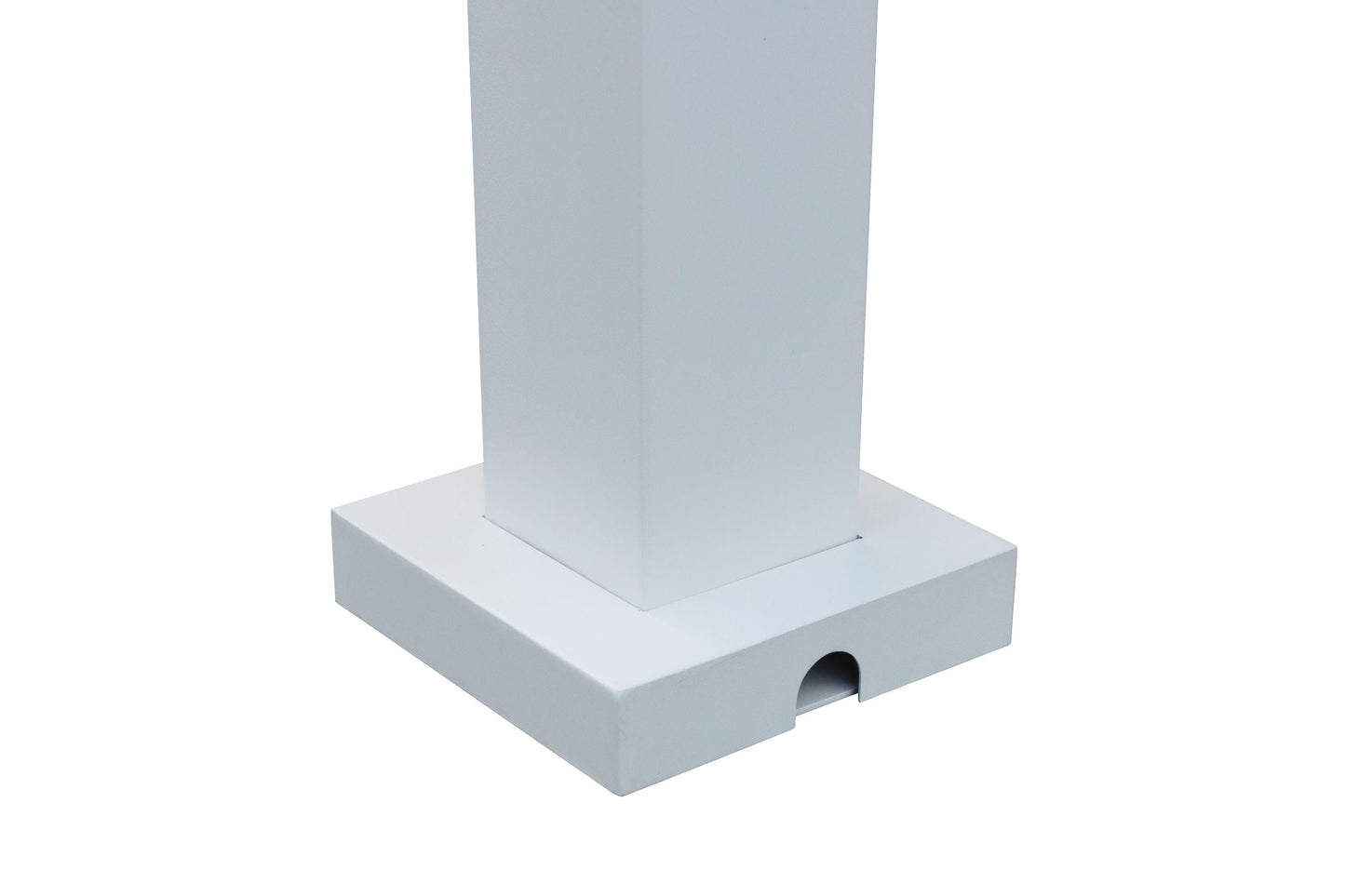 GazeboMate 3x3M Semi Permanent Louvered Gazebo White Aluminium Heavy Duty Wind Resistant
