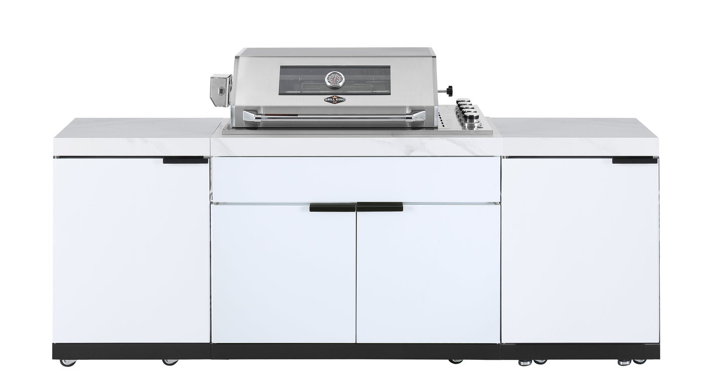 Grill King Rockpool 4 Burner Drop-In BBQ Kitchen Package