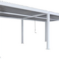 Wall Mounted 4M x 6M Semi Permanent Louvered Gazebo Monument Aluminium Heavy Duty Wind Resistant
