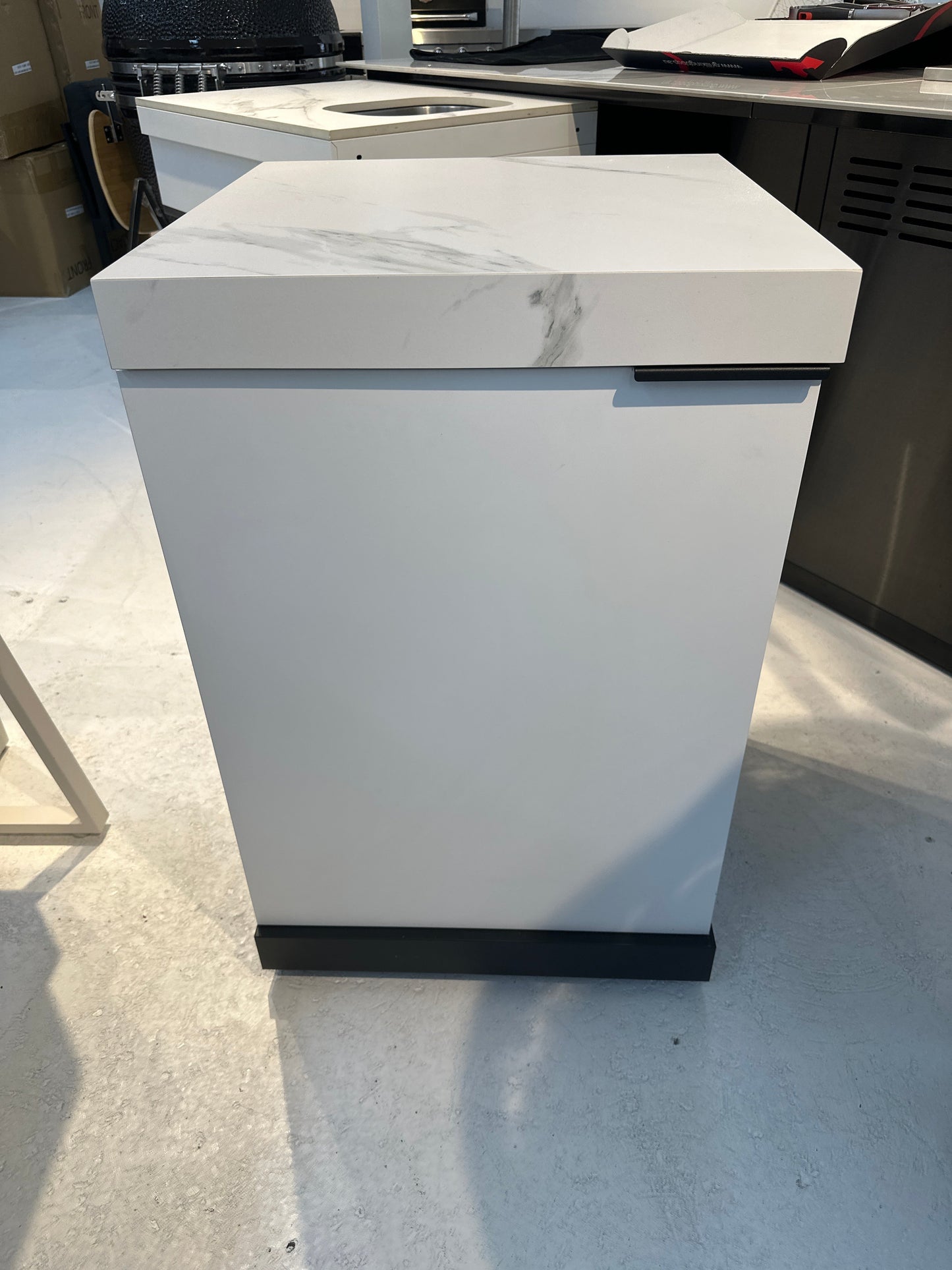 Storage Cabinet 1DR Suits Rockpool White Non Waterfall Edge