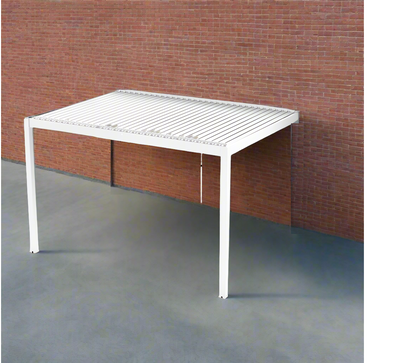 test rey 1 GazeboMate 3x4M Wall Mounted Louvered Gazebo Aluminium Pergola Monument Heavy Duty Wind Resistant