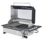 Grill King Signature Series Outdoor BBQ Kitchen Package | Black Stone Benchtop, Black Alloy Cabinets Inc 4 Burner Drop-In BBQ