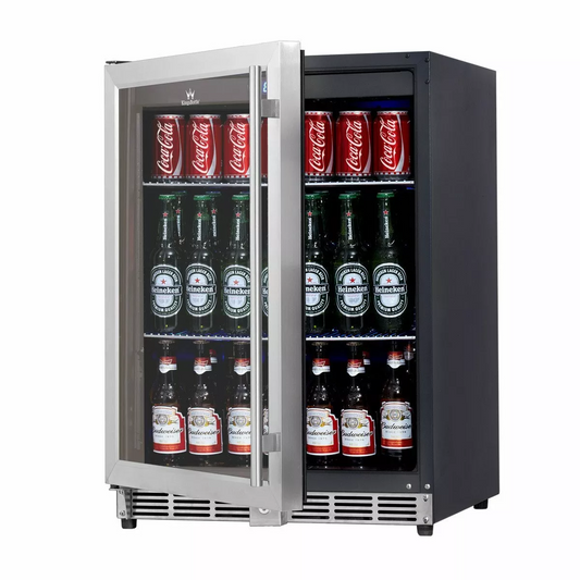 Pre Order | Bar Fridge King 150L Solid Door Alfresco Bar Fridge With Stainless Steel Exterior and Interior