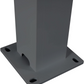 Wall Mounted 4M x 6M Semi Permanent Louvered Gazebo Monument Aluminium Heavy Duty Wind Resistant