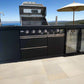 Floor Stock Rockpool 4 Burner + Wok BBQ Kitchen Package | Inc Sink + 208L Bar Fridge