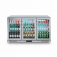 Free Metro Shipping Tropical Rated Triple Glazed 3-Door Commercial Glass Bar Fridge Beer Cooler Under Counter Wine Fridge 318L