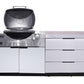 Rockpool White BBQ Cabinet Module Suit Weber Family Q Built In Premium Gas BBQ (Q3600) - Outdoor Kitchen