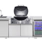 Rockpool White BBQ Cabinet Module Suit Weber Family Q Built In Premium Gas BBQ (Q3600) - Outdoor Kitchen