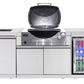 Rockpool White BBQ Cabinet Module Suit Weber Family Q Built In Premium Gas BBQ (Q3600) - Outdoor Kitchen