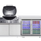 Rockpool White BBQ Cabinet Module Suit Weber Family Q Built In Premium Gas BBQ (Q3600) - Outdoor Kitchen