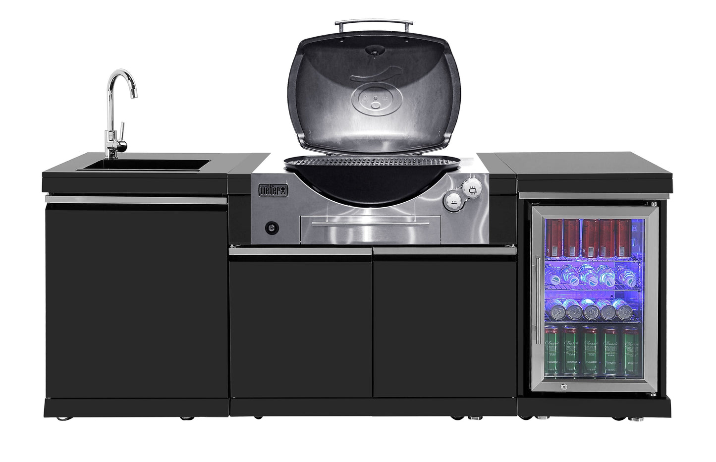 BBQ Cabinet Module Suit Weber Family Q Built In Premium Gas BBQ (Q3600) - Outdoor Kitchen