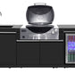 Rockpool White BBQ Cabinet Module Suit Weber Family Q Built In Premium Gas BBQ (Q3600) - Outdoor Kitchen