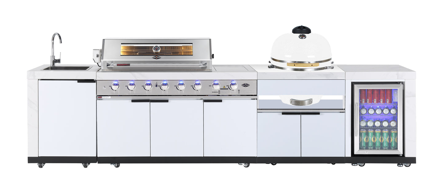 Rockpool White 21” Smoker Module Inc Cabinetry