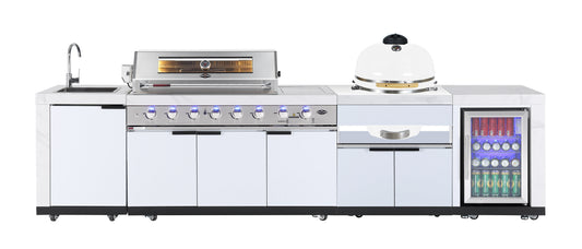 Rockpool White 21” Smoker Module Inc Cabinetry