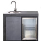 LHS Sink & Fridge Combo | Suits Rockpool Charcoal Raised Hood BBQ Ki