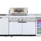 ROCKPOOL WHITE BENCH TOP INCLUDE 208L BAR FRIDGE