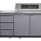 LHS SINKDRAW MODULE | Rockpool Charcoal Raised Hood BBQ Kitchen + 3 CUPBOARD DOORS
