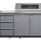 LHS SINKDRAW MODULE | Rockpool Charcoal Raised Hood BBQ Kitchen + 3 CUPBOARD DOORS