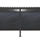 Monument Retractable Pulldown Privacy Screen Suits GazeboMate Louvered Gazebo Pergola 3.6M x 7.2M
