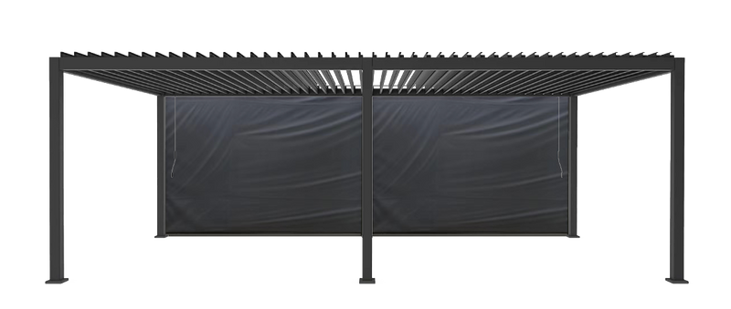Monument Retractable Pulldown Privacy Screen Suits GazeboMate Louvered Gazebo Pergola 3.6M x 7.2M