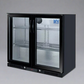 Rockpool Black 6B Non Wok BBQ Kitchen Package inc 2DR Fridge & 1DR Storage Cupboard