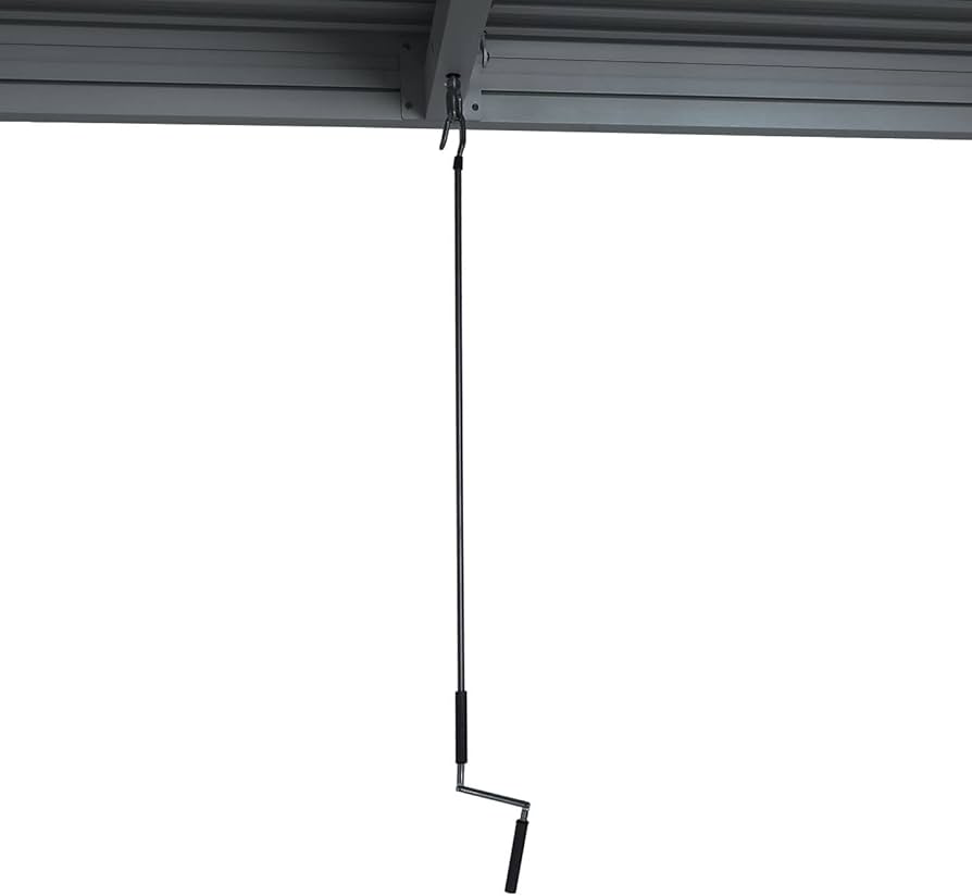 GazeboMate 4M x 6M Semi Permanent Louvered Gazebo Monument Aluminium Heavy Duty Wind Resistant