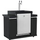 188L Kegerator Suits Grill King BBQ Kitchens Inc Stainless Steel Cabinetery, Stone Bench, Adjustable Legs & Castor Wheels