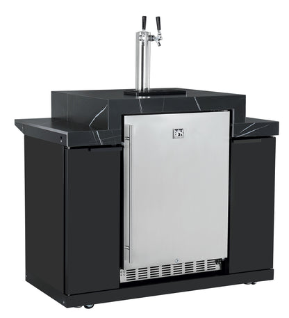 test rey 1 188L Kegerator Suits Grill King BBQ Kitchens Inc Stainless Steel Cabinetery, Stone Bench, Adjustable Legs & Castor Wheels