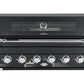 Grill King Signature Series Outdoor BBQ Kitchen Package | Black Stone, Aluminium Cabinet Finish Inc Grill King 6B Built-In BBQ + Rotisserie