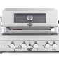 4 Burner Built-In BBQ With Rear Infrared Burner | 304 High Grade Stainless Steel, Blue LED Knobs