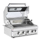4 Burner Built-In BBQ With Rear Infrared Burner | 304 High Grade Stainless Steel, Blue LED Knobs