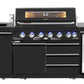 Kingsley 6 Burner Non Wok Black Stainless Steel BBQ Module (BBQ Only Fridge Sink Sold Seperate)