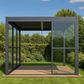 GazeboMate Pergola Sliding Door | Suits 2.4m GazeboMate Louvered Gazebo
