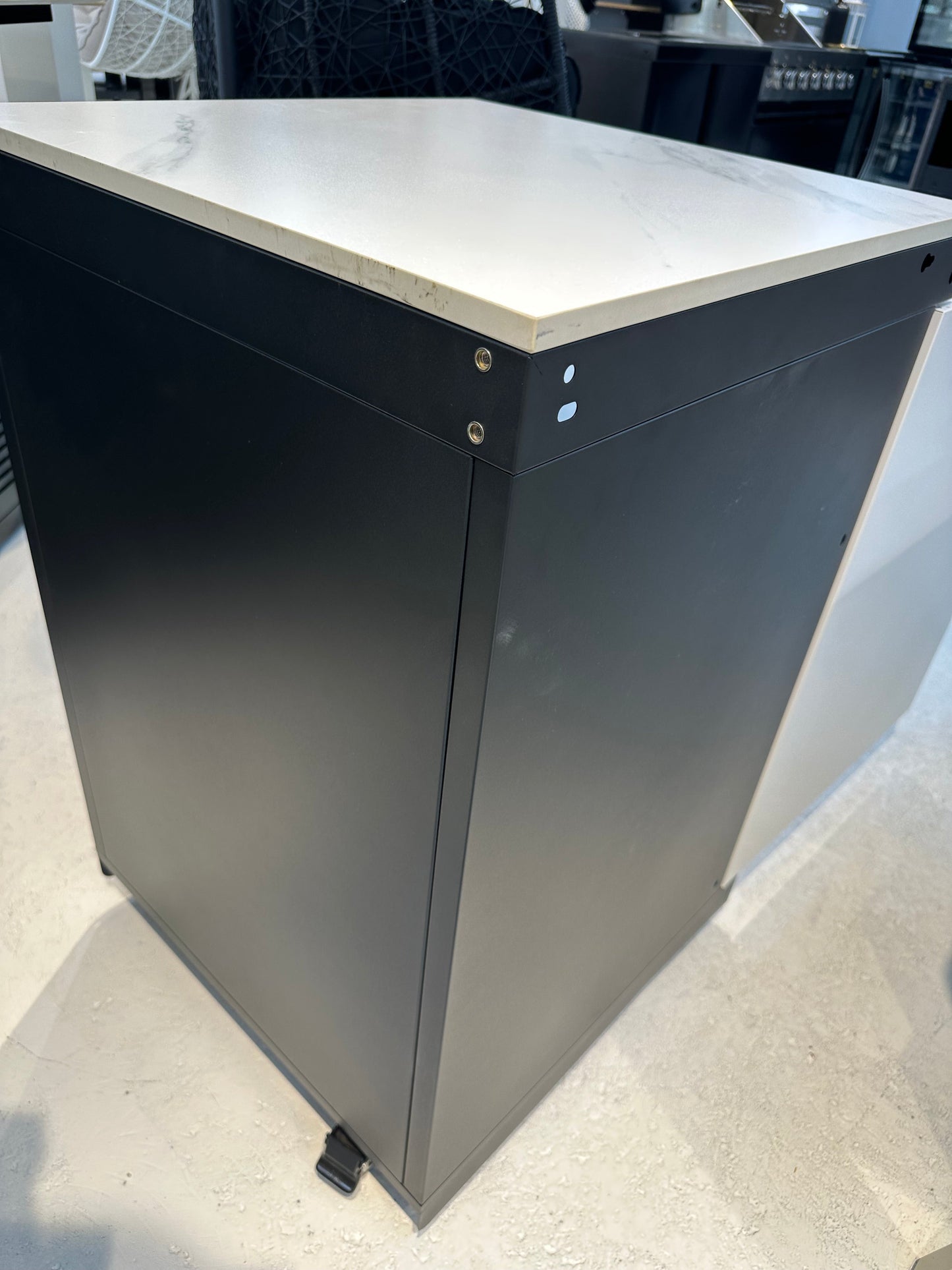 Storage Cabinet 1DR Suits Rockpool White Non Waterfall Edge