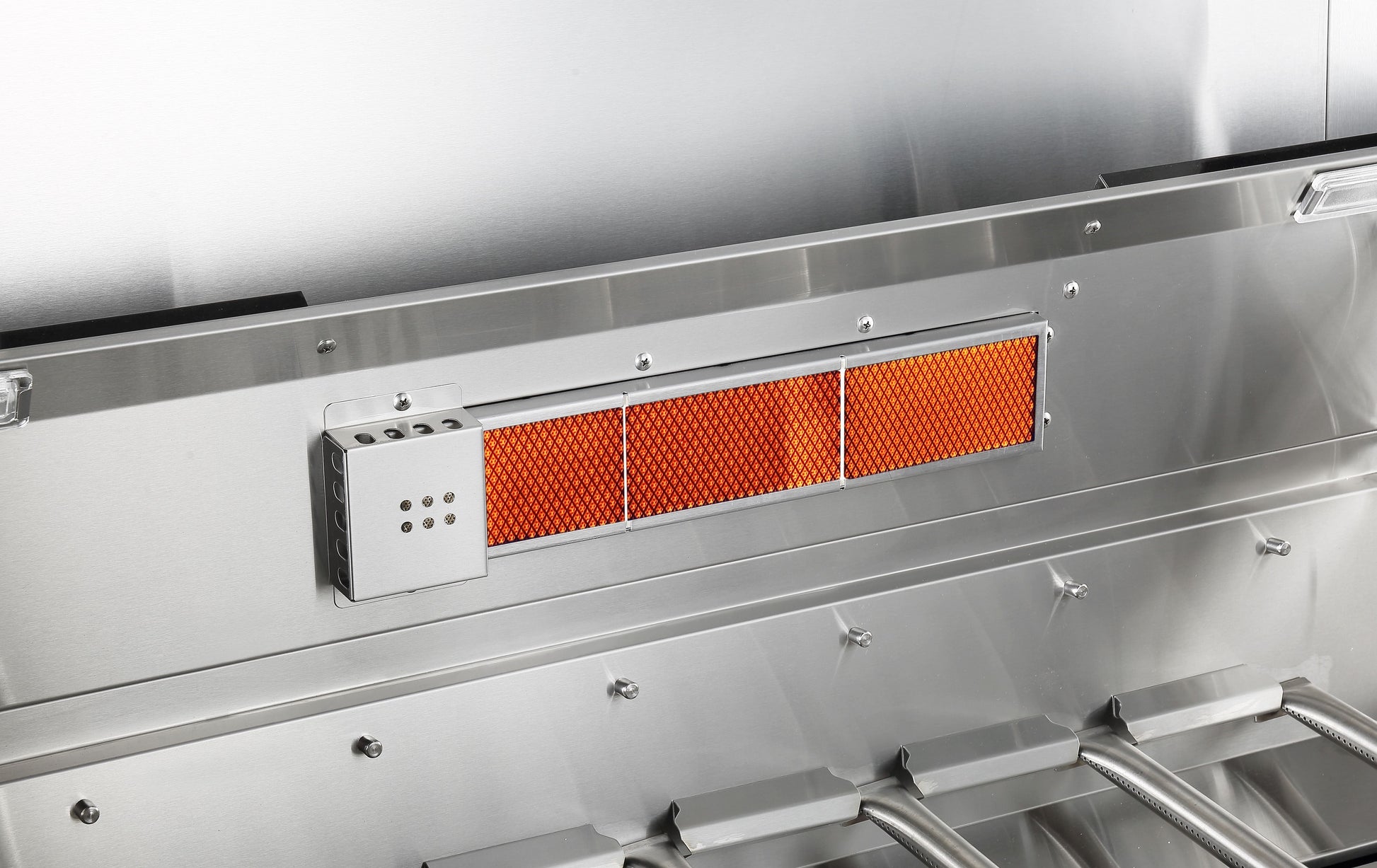 Kingsley 6-Burner Outdoor BBQ Kitchen + 188L Kegerator : Black Stainless Steel, Stone Bench, Fridge, Sink, Height Adjustable