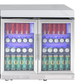 4-Burner + Wok SS Built-In BBQ Outdoor Kitchen with 208L Bar Fridge - Rockpool White