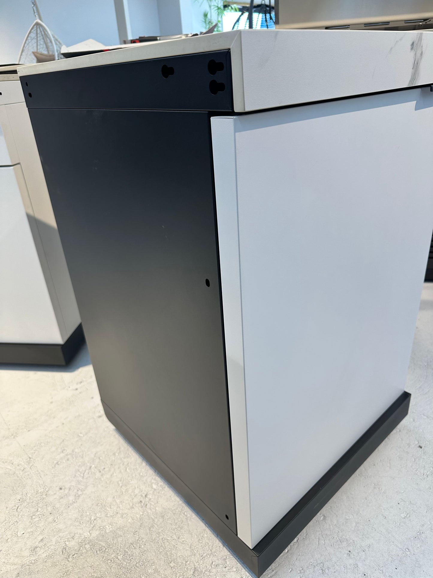 Storage Cabinet 1DR Suits Rockpool White Non Waterfall Edge