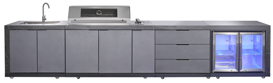 Charcoal 3 Draw Storage Module 580MM Suits Charcoal Teppanyaki Grills