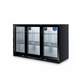 Free Metro Shipping Tropical Rated Triple Glazed 318L 3-Door Commercial Wine Bar Fridge Chiller Can Cooler Mini Freezer in Black