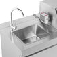 Hurricane 6-Burner Outdoor Kitchen 304 Stainless Steel BBQ Package Inc Triple Fridge, Sink, 3 Drawer Storage, Side Wok & Rear Infrared Burner