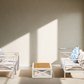 5-Piece Modern Outdoor Lounge Furniture Set Inc 3-Seater Day Bed, Coffee Table, Side Table & 3+1+1