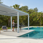 Wall Mounted 4M x 6M Semi Permanent Louvered Gazebo Monument Aluminium Heavy Duty Wind Resistant