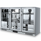 Free Metro Shipping Tropical Rated Triple Glazed 3-Door Commercial Glass Bar Fridge Beer Cooler Under Counter Wine Fridge 318L