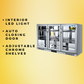 Tropical Rated Triple Glazed 3-Door Commercial Glass Bar Fridge Beer Cooler Under Counter Wine Fridge 318L