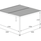 GazeboMate 4x4M Semi Permanent Louvered Gazebo Aluminium Pergola Heavy Duty Wind Resistant