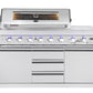 304 Stainless Steel 6-Burner + Wok BBQ Module - LPG Ready, Rotisserie & Covers Included